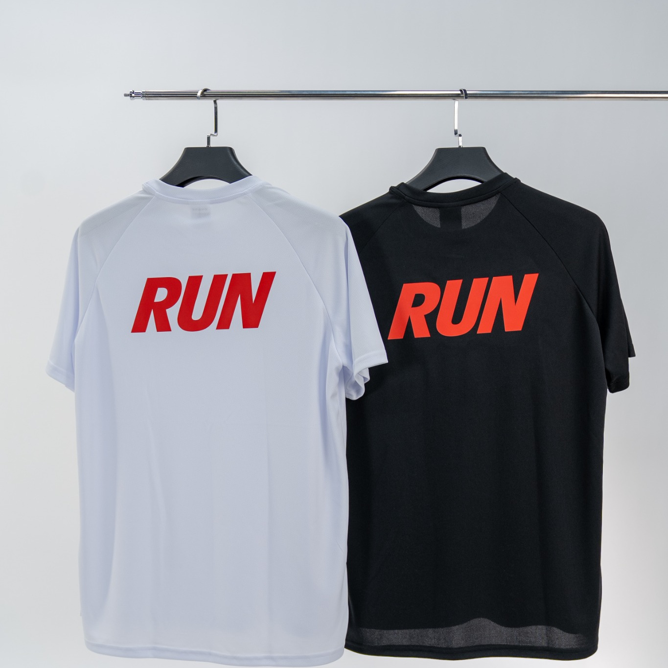 MW 나그랑 패턴 메쉬 RUN 레터링 기능성 반팔티셔츠