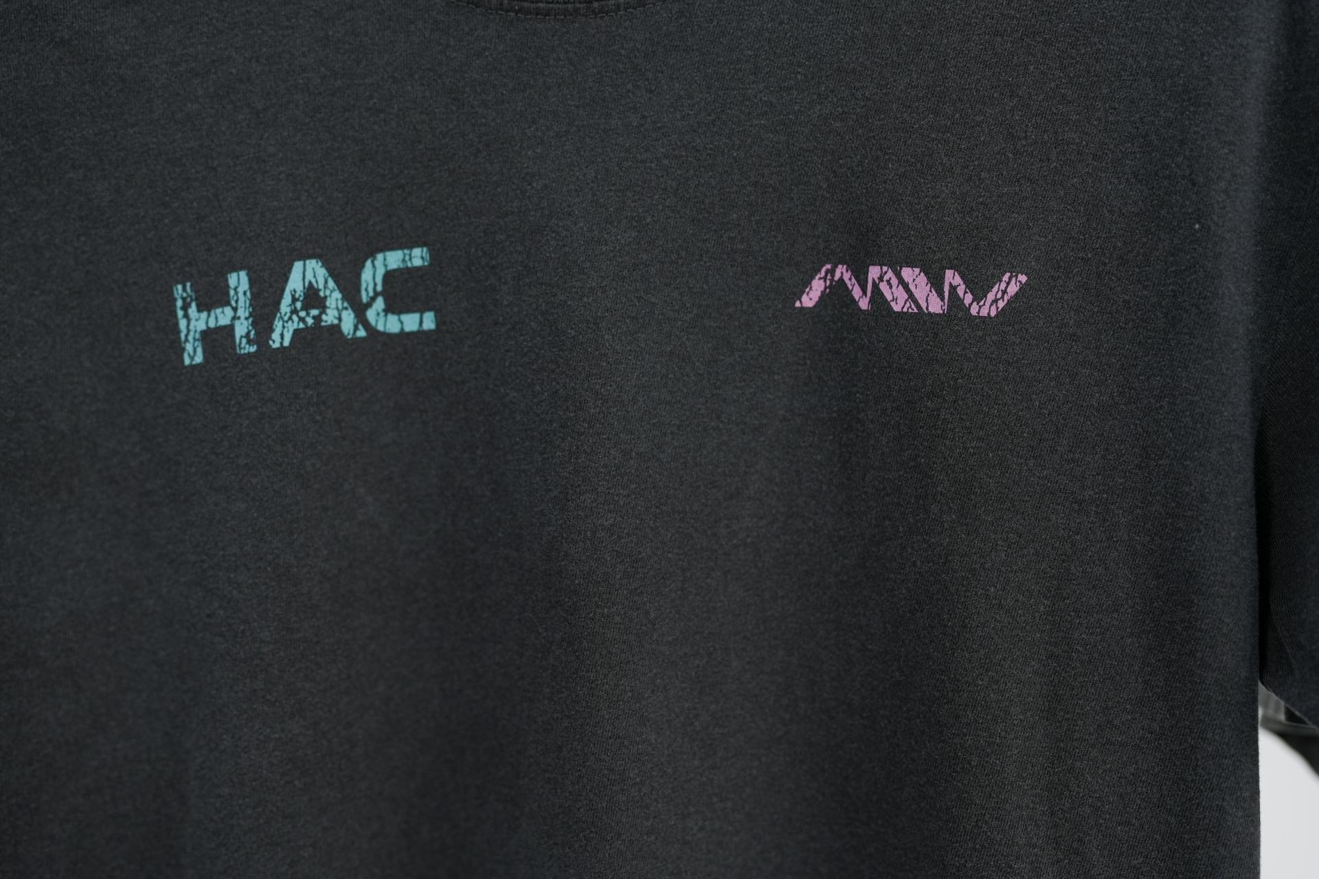 HAC 피그먼트 반팔 빈티지 레터링 티셔츠