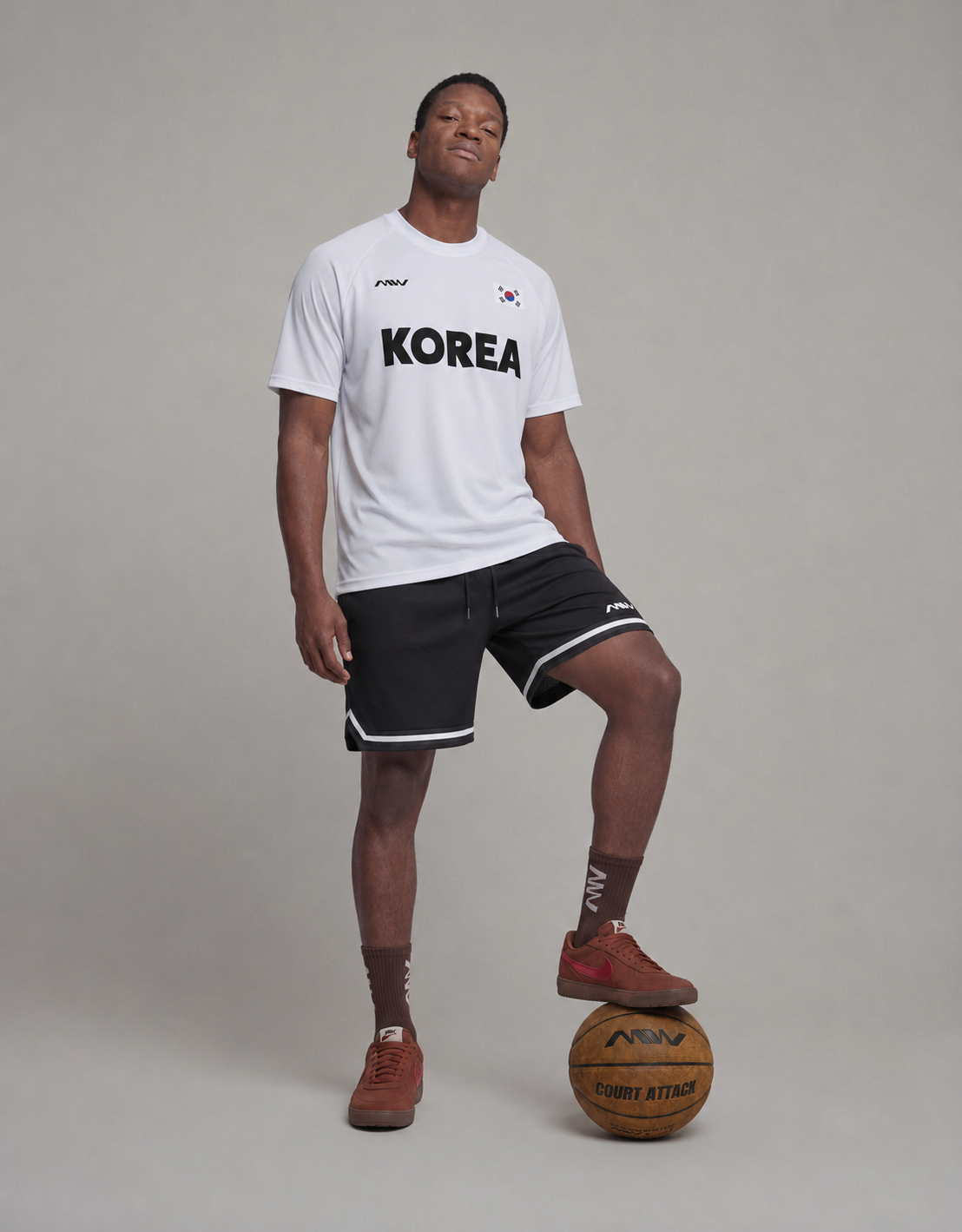 MW 나그랑 패턴 메쉬 슈팅저지 스포츠 반팔 KOREA에디션