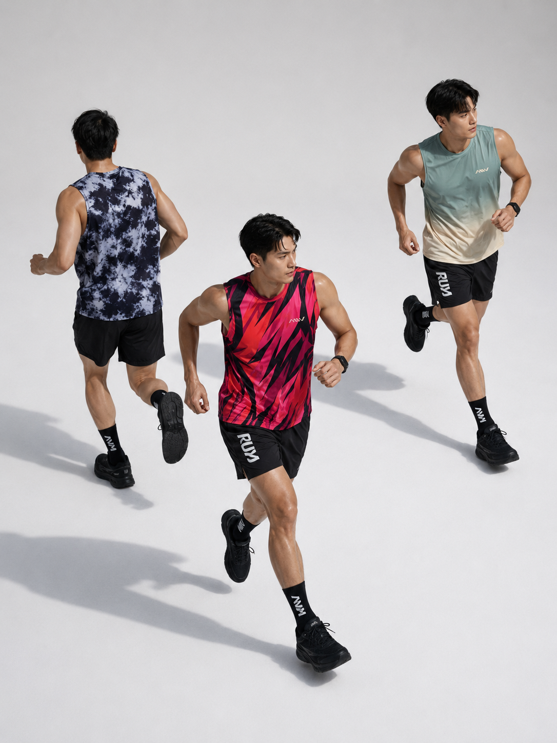 MW 에어로 쿨 페이스 탱크 탑 스포츠 슬리브리스