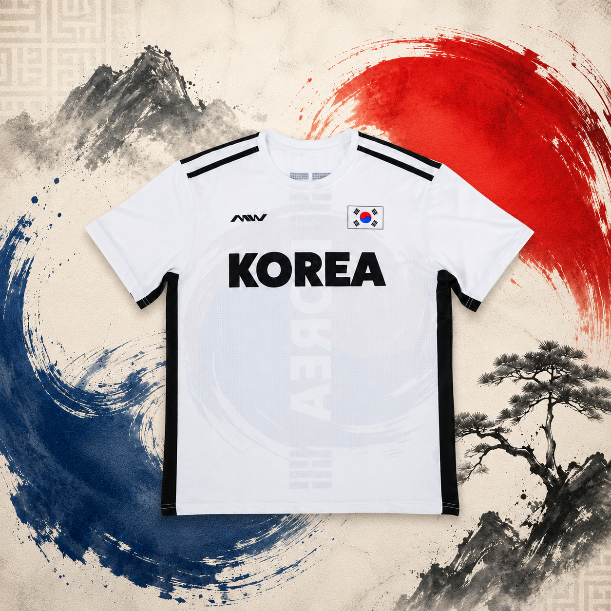 MW 에어로 쿨페이스 원단 기능성 스포츠 반팔티 KOREA
