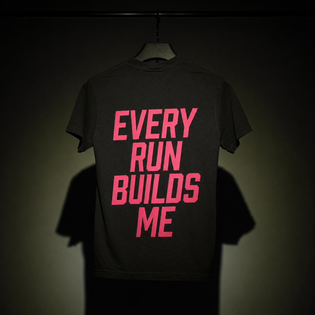 MW 피그먼트 반팔 빈티지 RUN 스카치 레터링 티셔츠