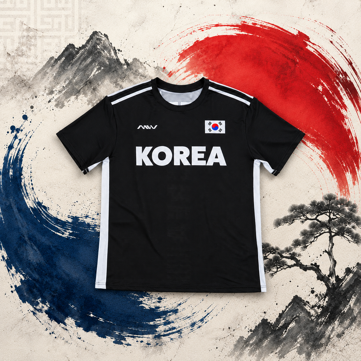 MW 에어로 쿨페이스 원단 기능성 스포츠 반팔티 KOREA