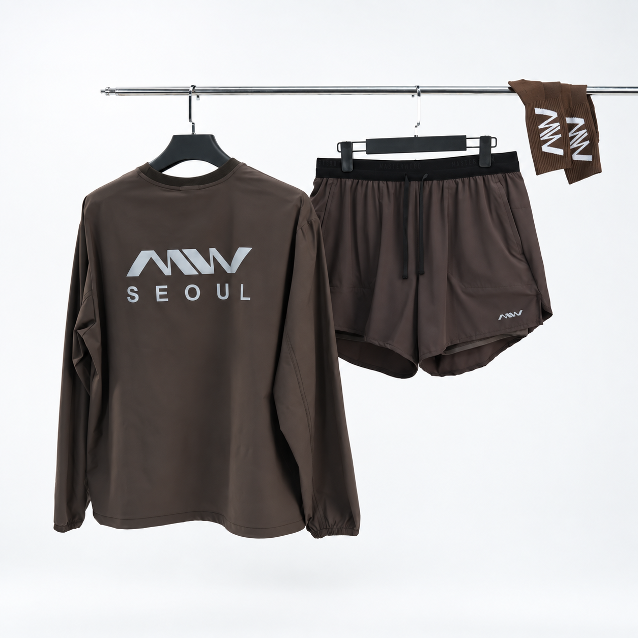 MW 페이스 레이어 5인치 투인원 러닝 쇼츠