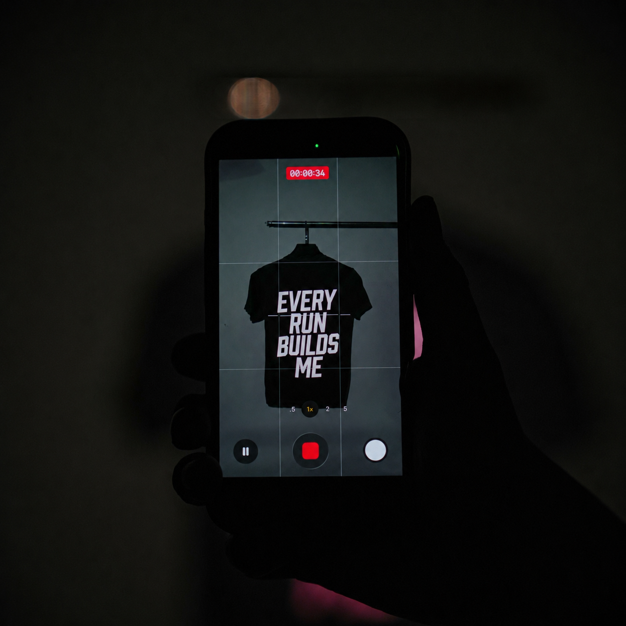 MW 피그먼트 반팔 빈티지 RUN 스카치 레터링 티셔츠