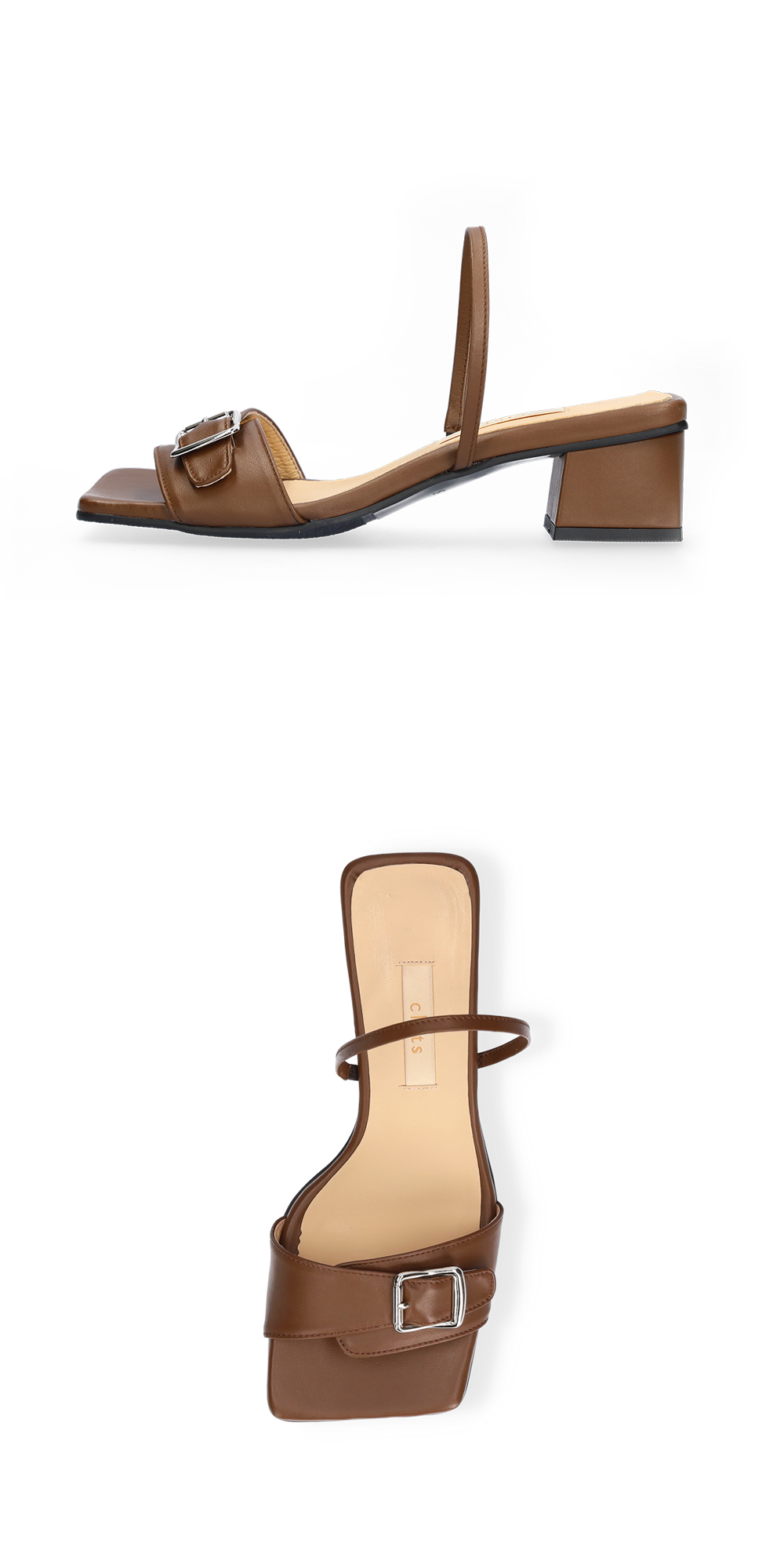 odin buckle sandal -taupe brown