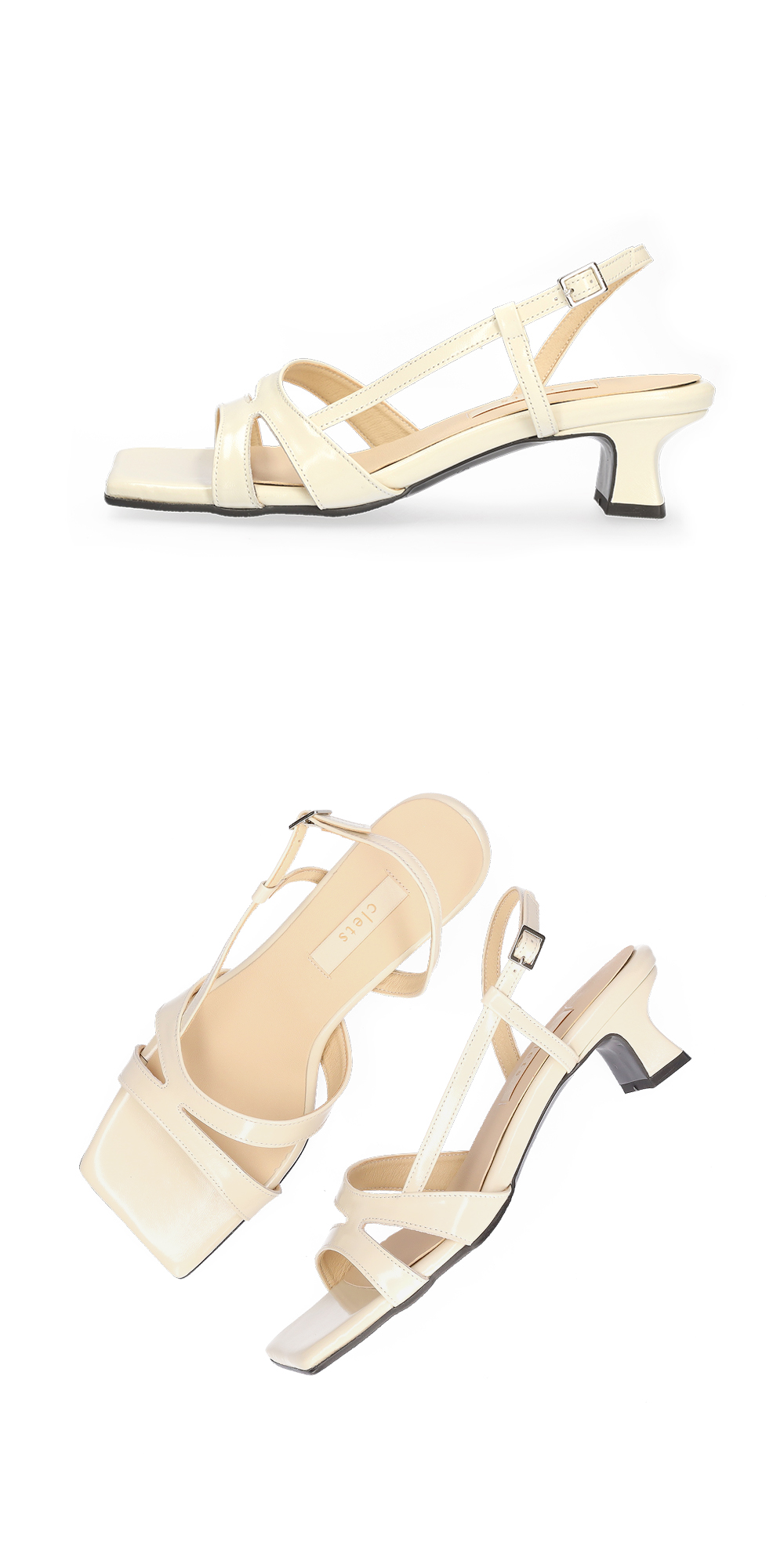 kiel layered sandal - cream