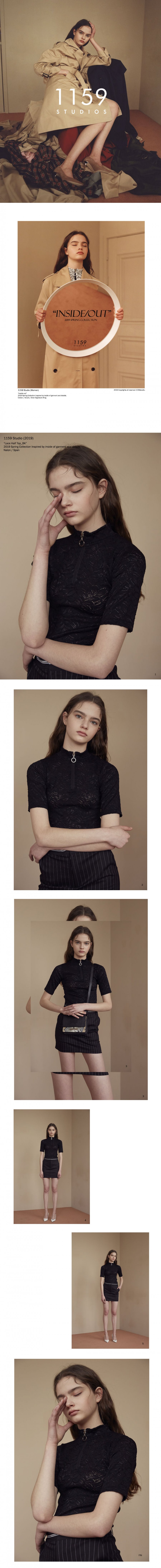 일일오구스튜디오(1159STUDIO) MH9 LACE HALF TOP_BK