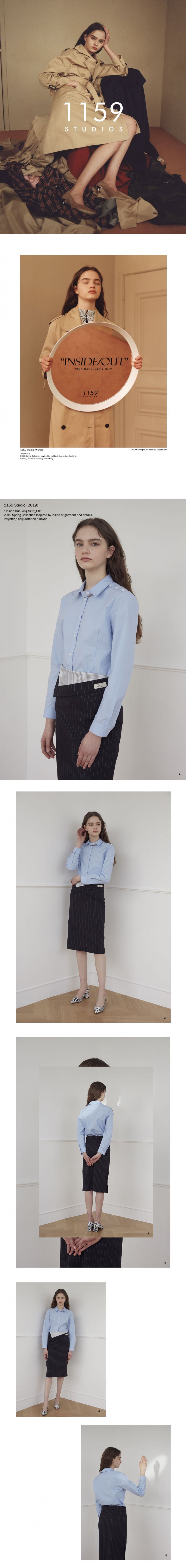 일일오구스튜디오(1159STUDIO) MH9 INSIDE OUT LONG SKIRT_BK