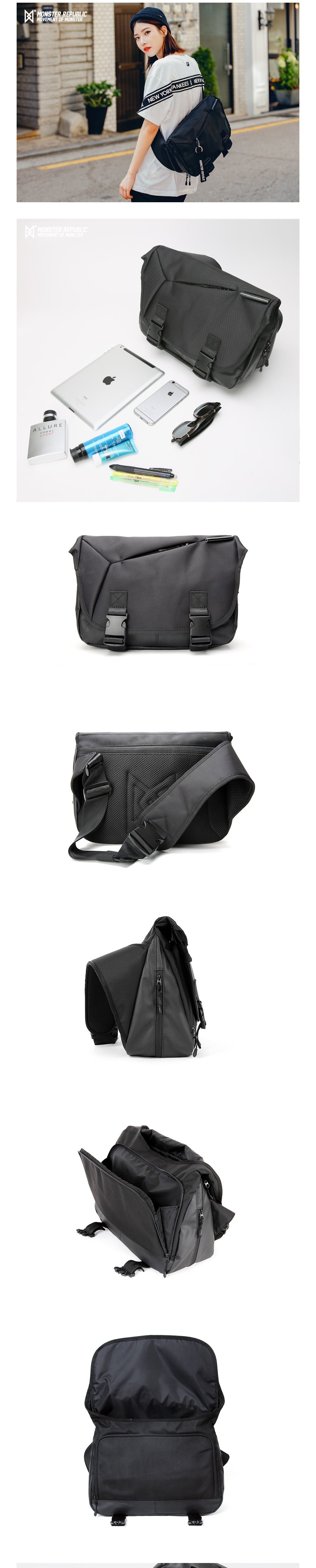 몬스터리퍼블릭(MONSTER REPUBLIC) COMPOUND MESSENGER BAG-MINI