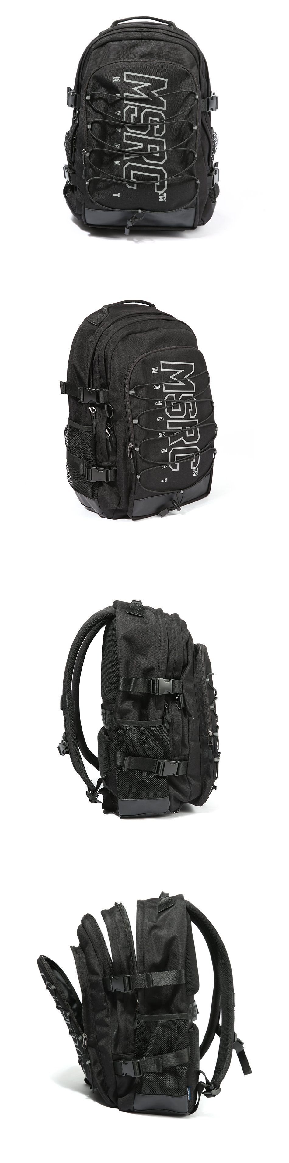 몬스터리퍼블릭(MONSTER REPUBLIC) MSRC SCOTCH LOGO BACKPACK / BLACK