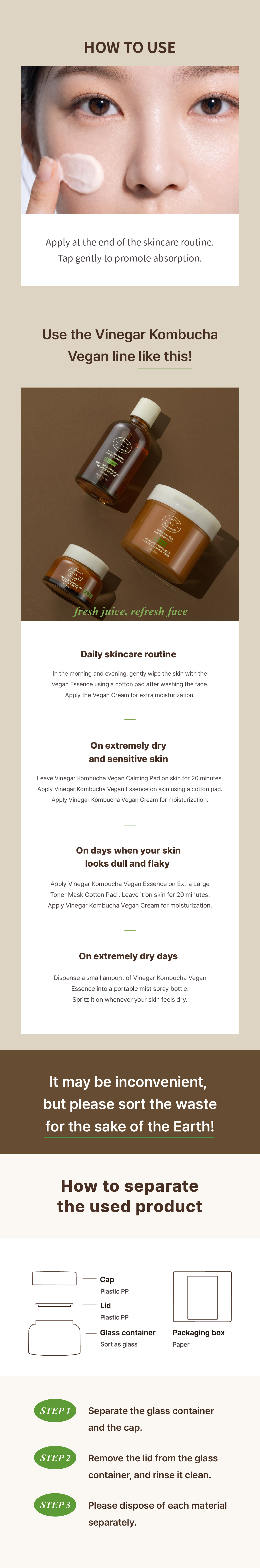 VINEGAR KOMBUCHA VEGAN CREAM 50ml