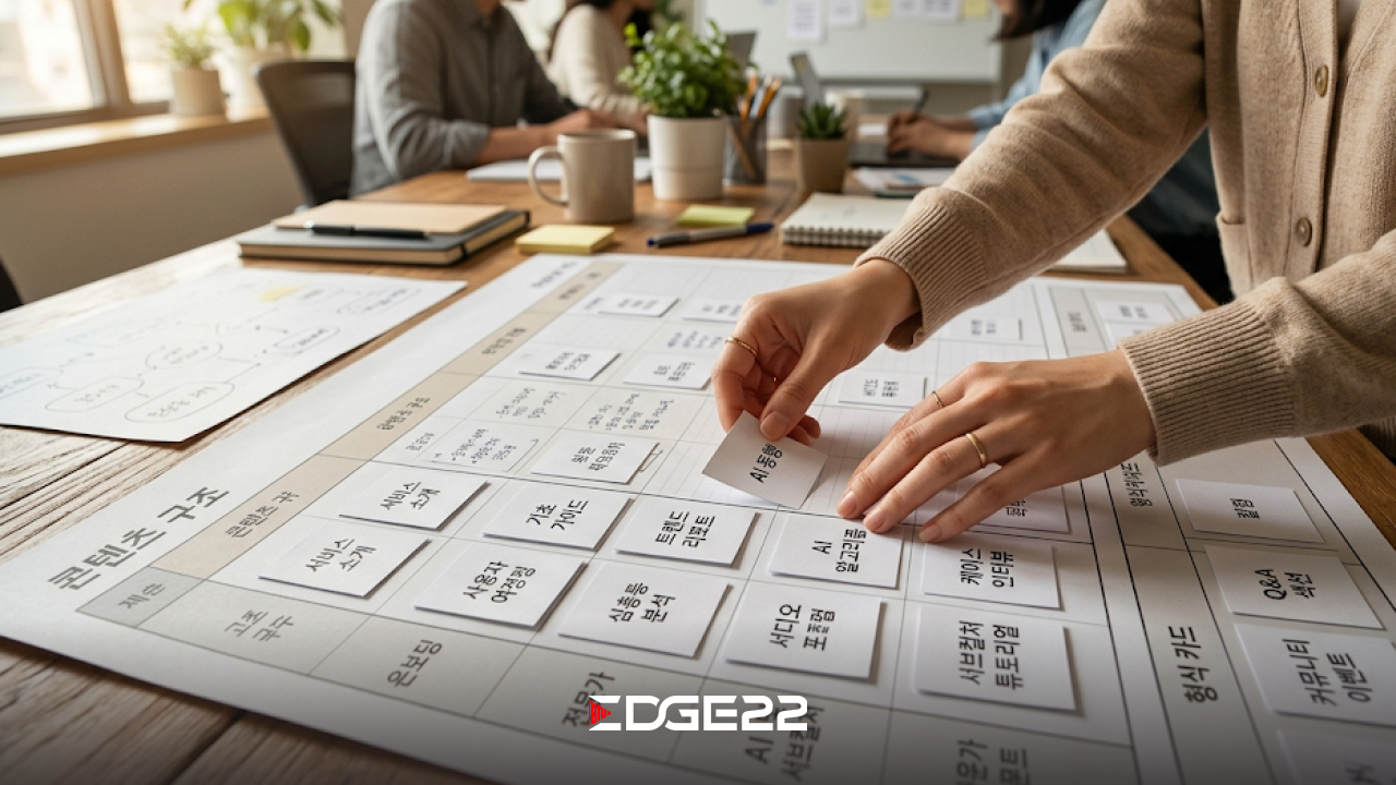 온보딩, 전문, AI·서브컬처로 짠 2+1 콘텐츠 구성