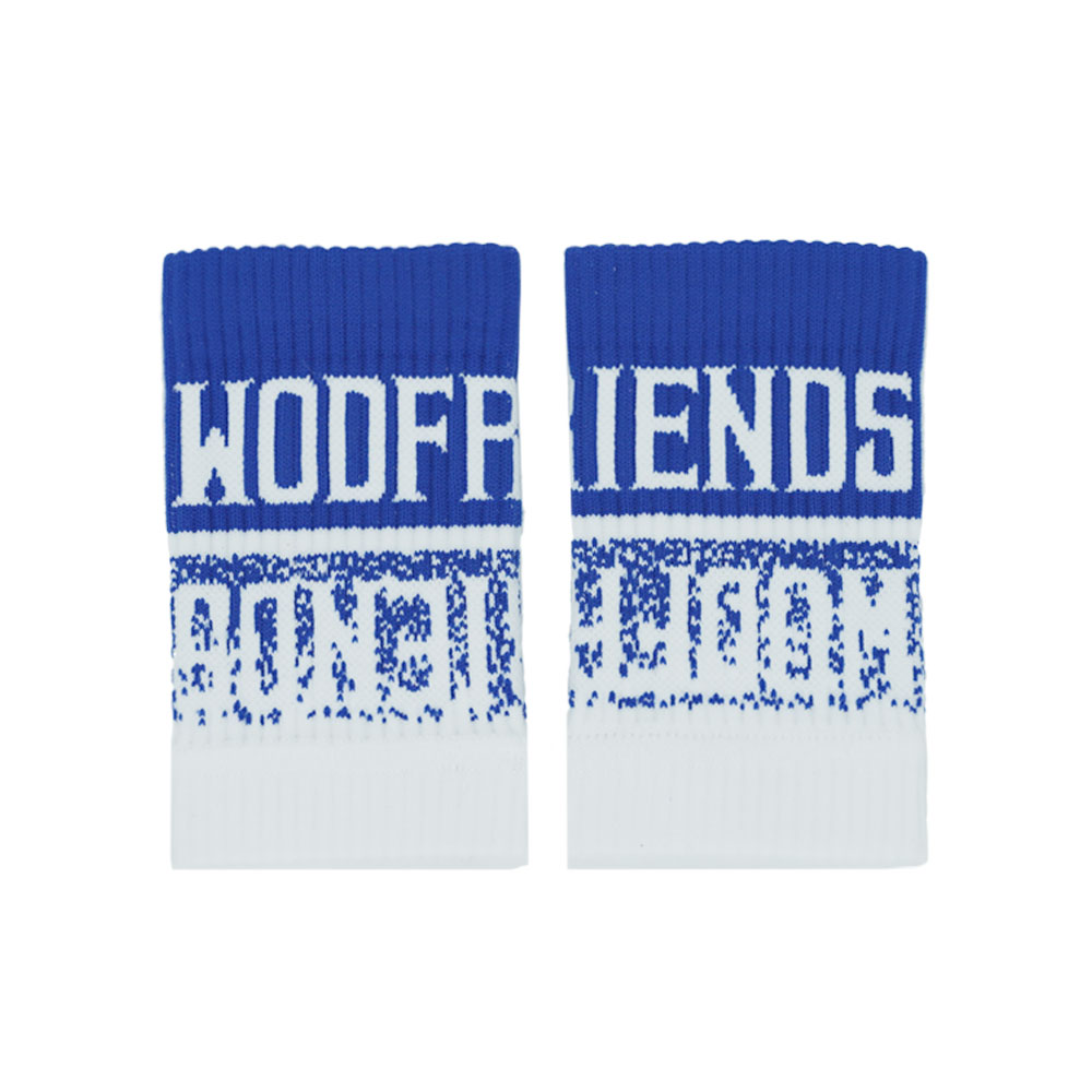 블루와 화이트 컬러가 그라데이션으로 이어진 와드프렌즈 스웻밴드