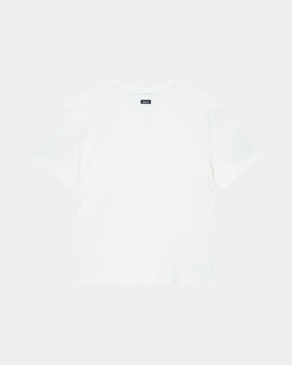[kineto] Wale Cotton Henley Neck Top_White