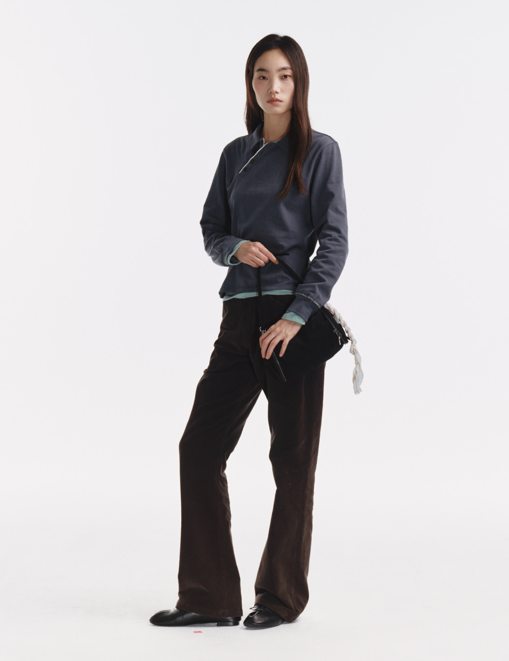 [GEN:RE] Archive Trouser Round Bag Black