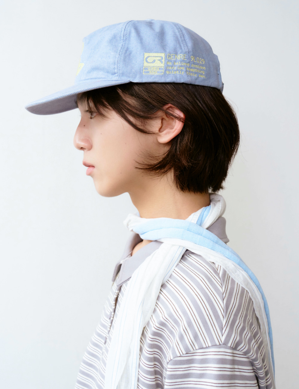 [GEN:RE] Play Homage Washed Ball Cap Sky Blue