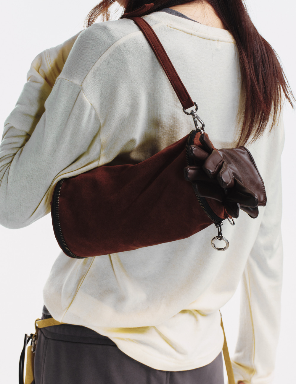 [GEN:RE] Archive Trouser Round Bag Brown