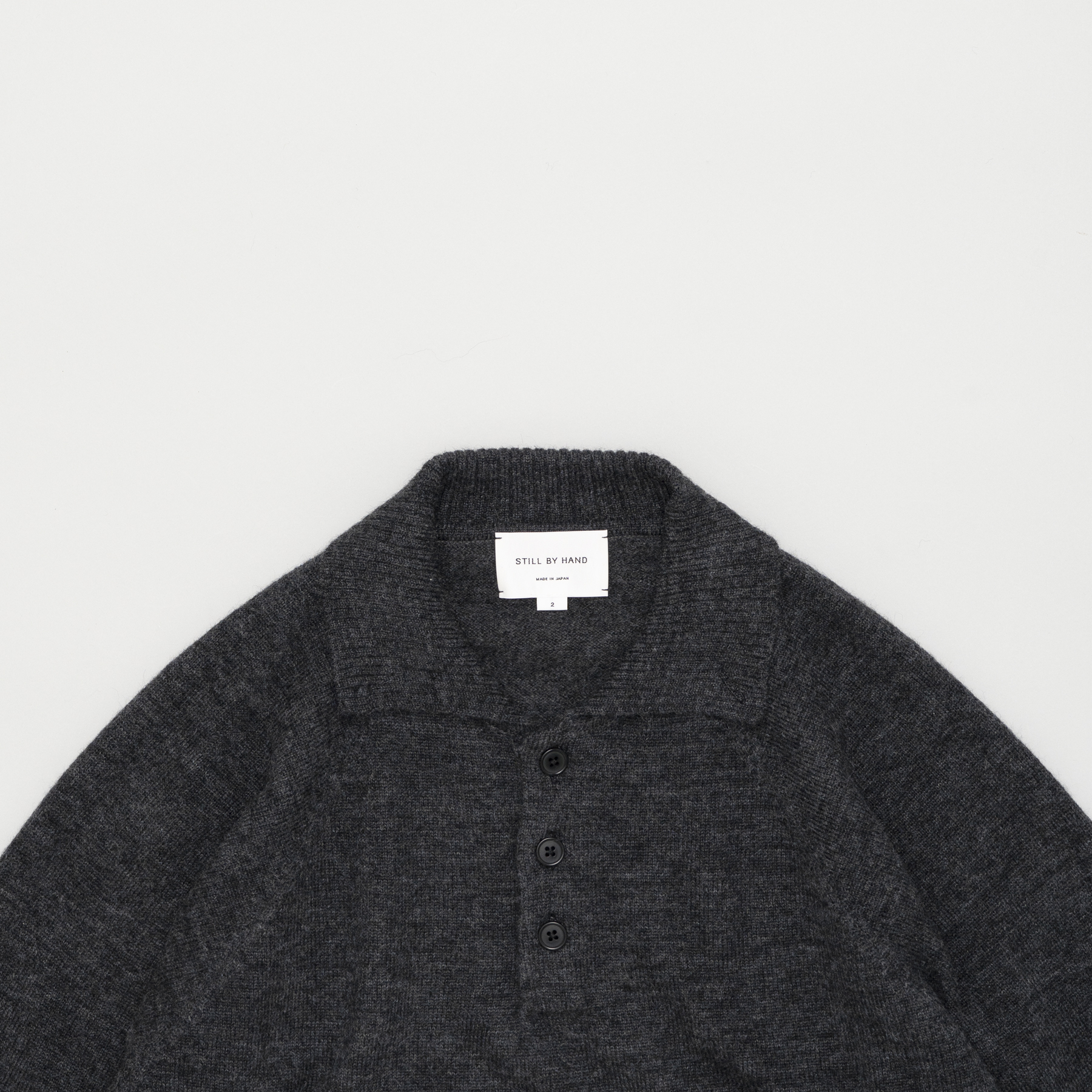[STILL BY HAND] KN07263OS - SWEATER CHARCOAL 작업중 복제