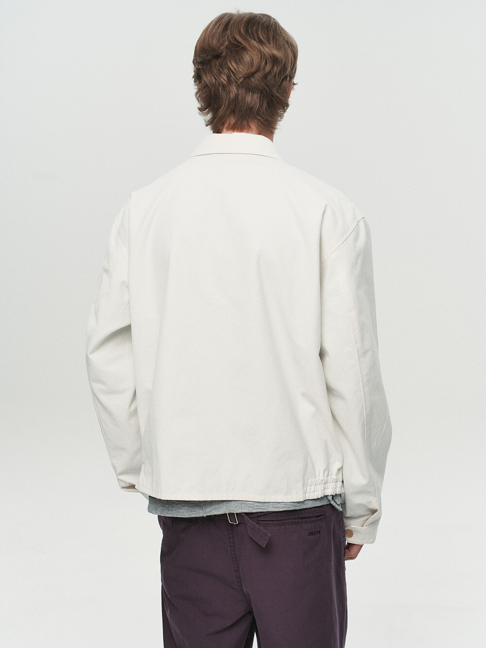 [HEUTE] MARTIN STRUCTURED BOMBER JACKET (OFF WHITE)