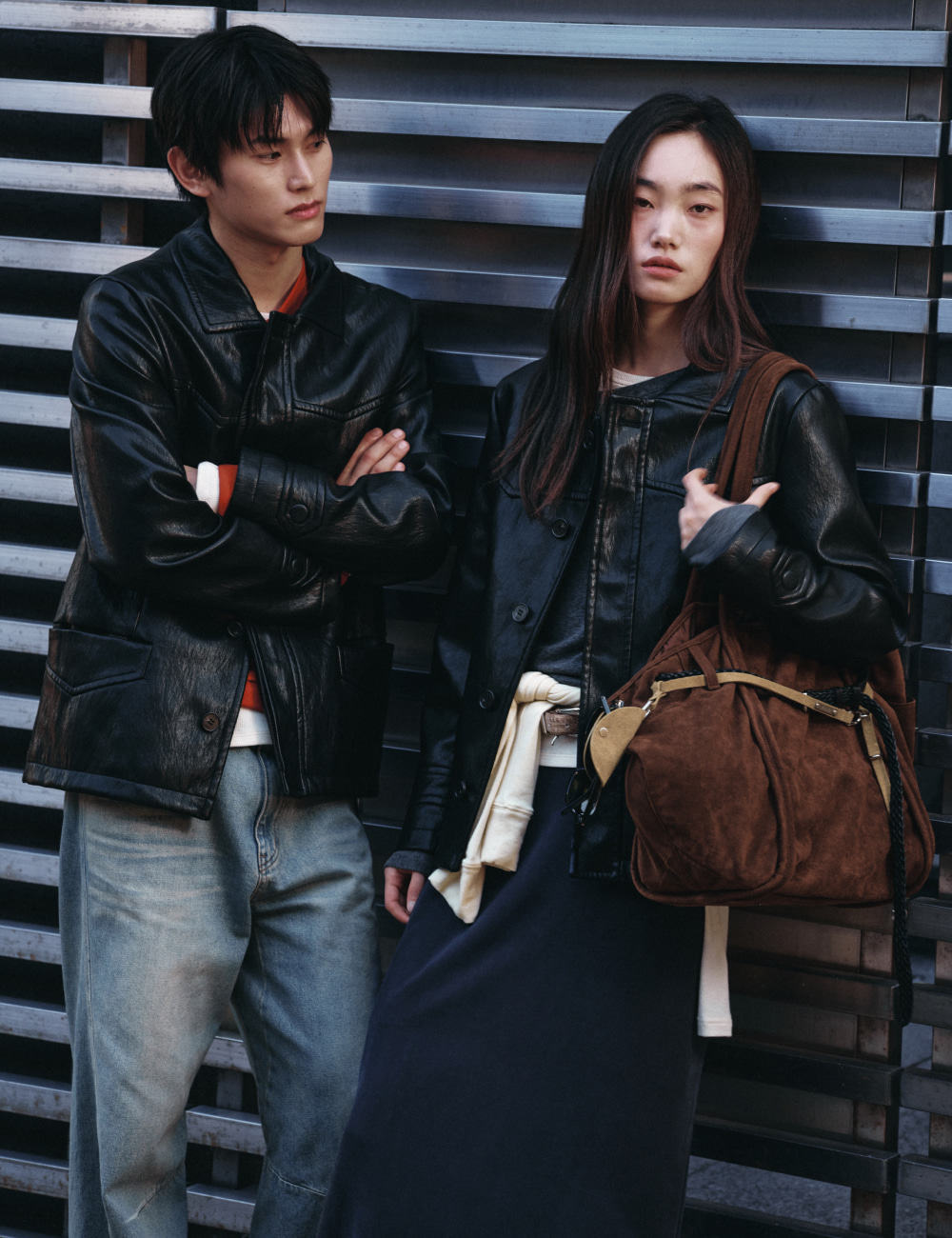 [GEN:RE] Archive Trouser Leather Bag Brown