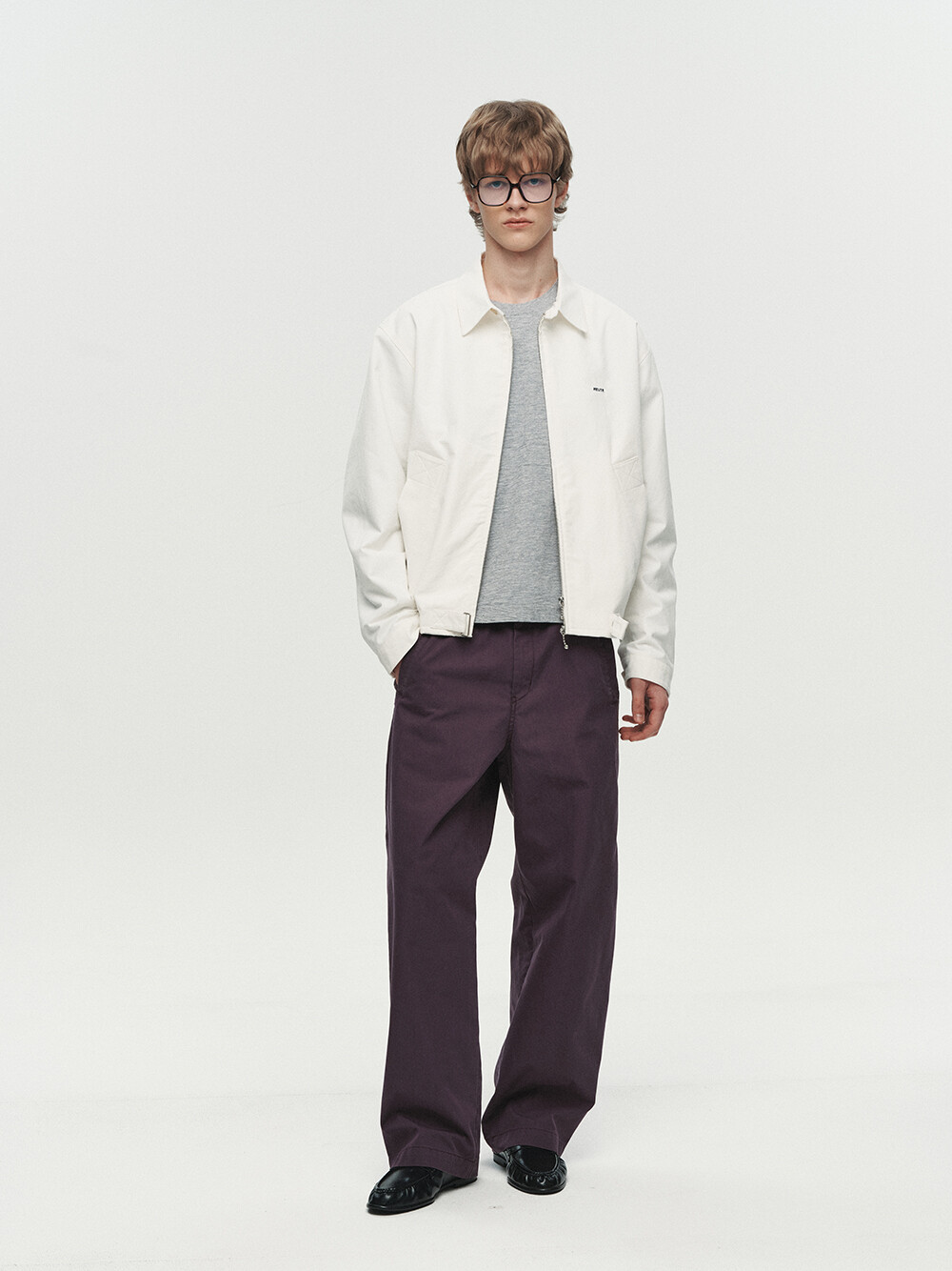 [HEUTE] MARTIN STRUCTURED BOMBER JACKET (OFF WHITE)