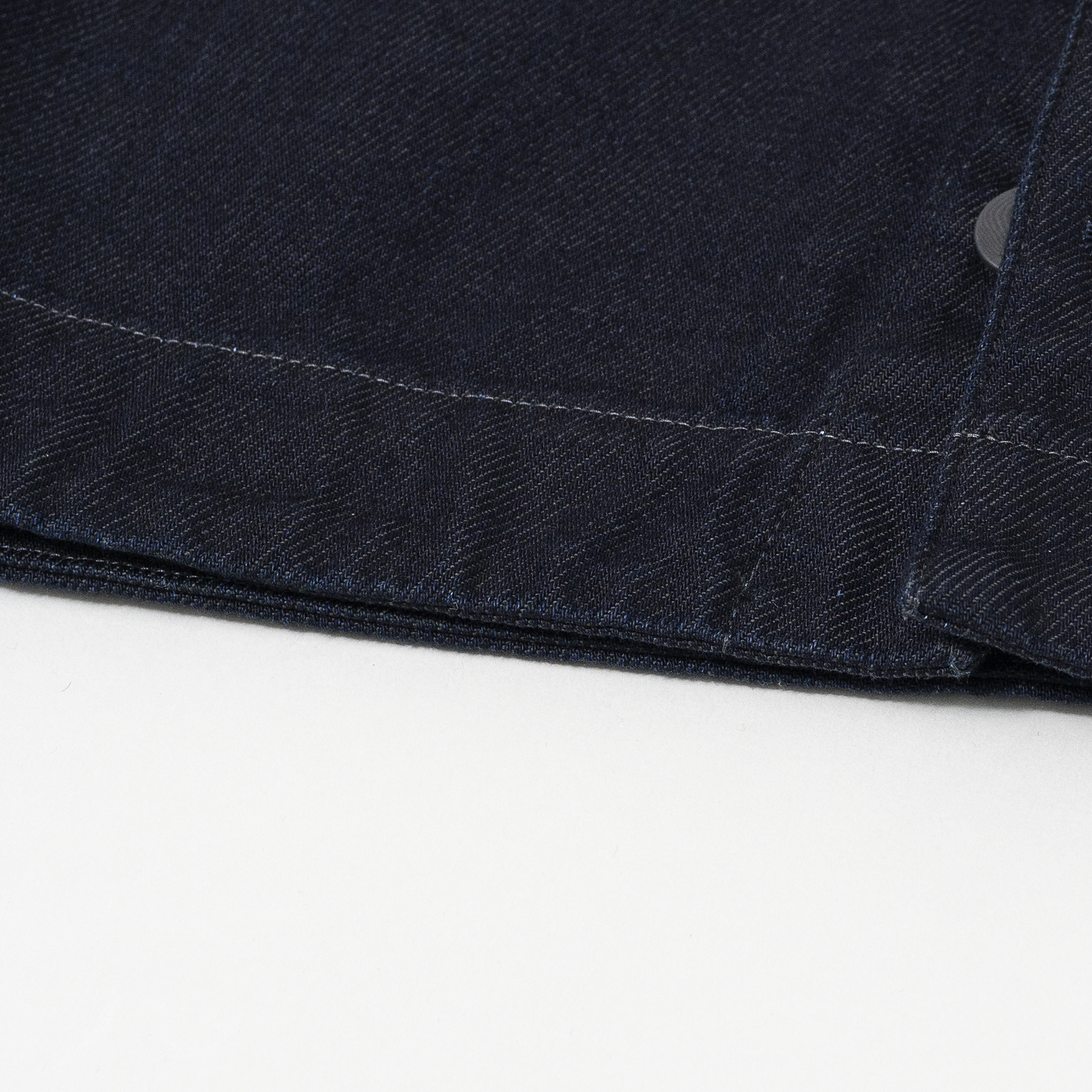 [STILL BY HAND] DN02263OS - 12oz denim jacket BLACK