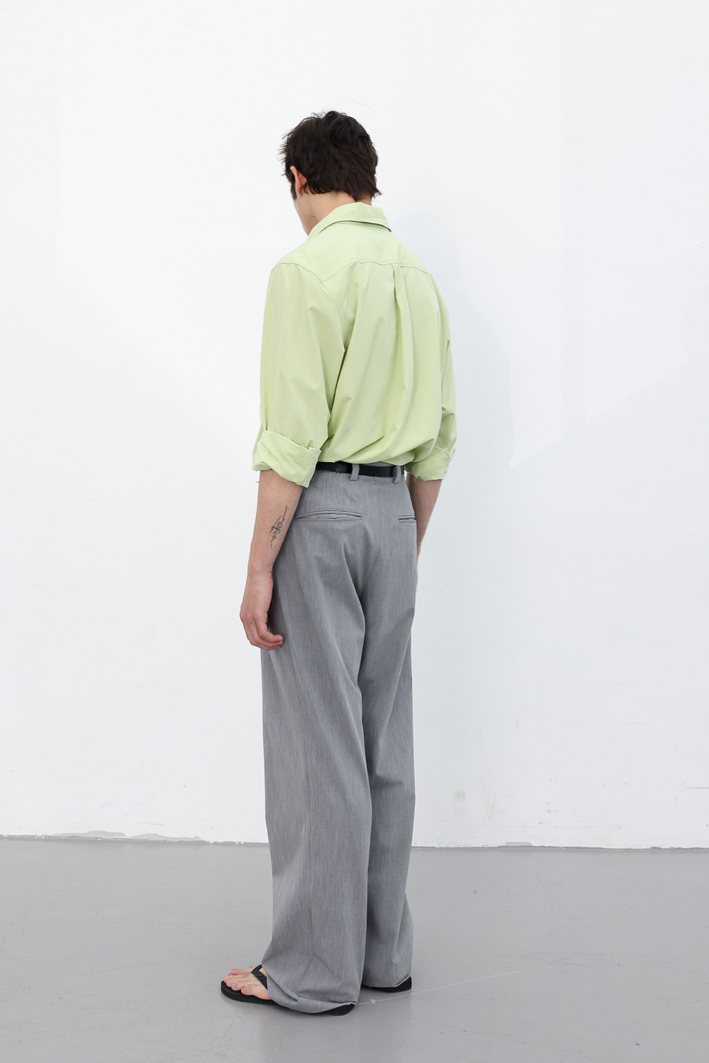 [ANYTIME LOREAK] FREESIA BLOOM SHIRT - LIME