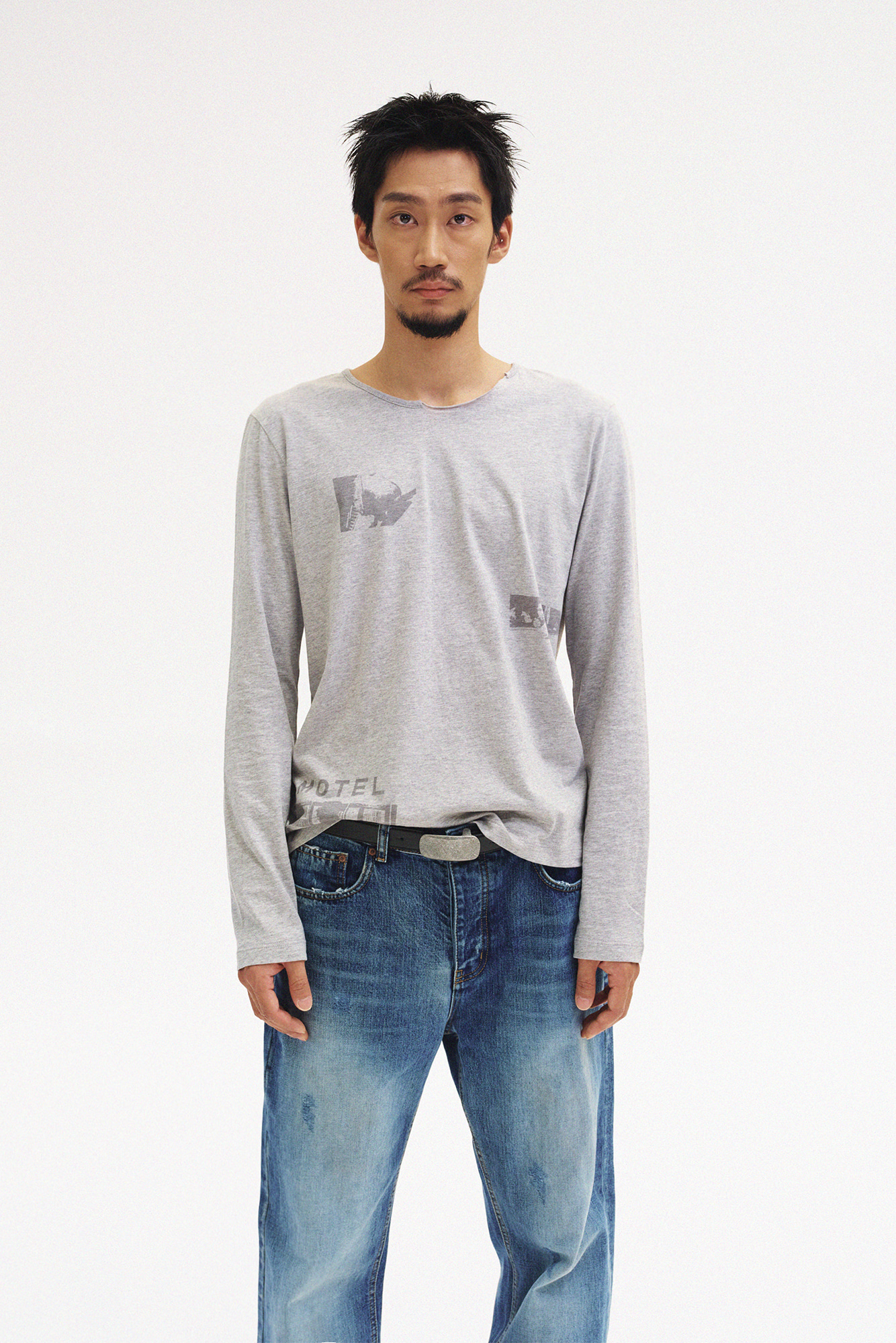 [SURFACE EDITION] DISCONNECT LONG SLEEVE TSHIRT GRAY