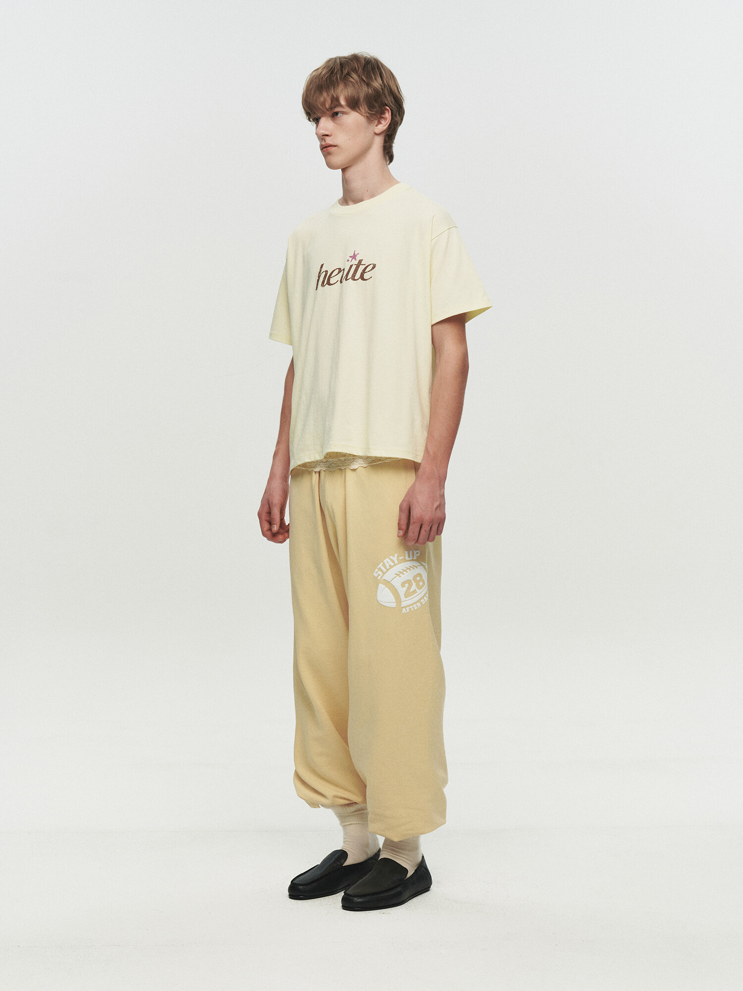 [HEUTE] STAY UP SWEATPANTS (YELLOW)