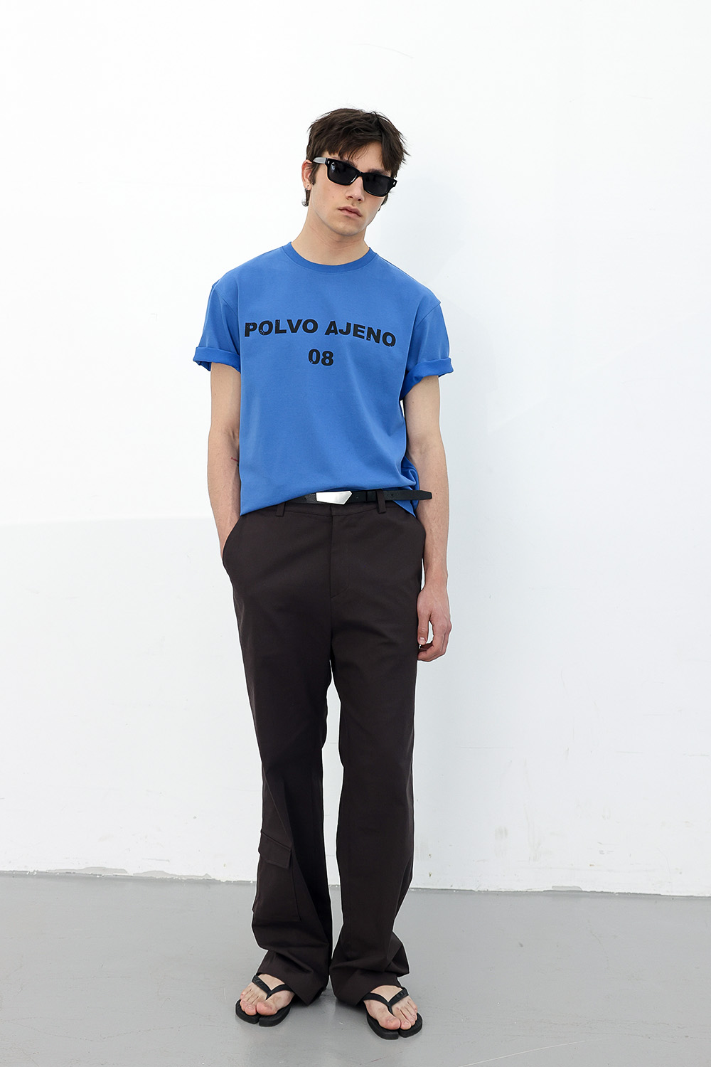 [ANYTIME LOREAK] PRIMROSE HALF TEE - BLUE