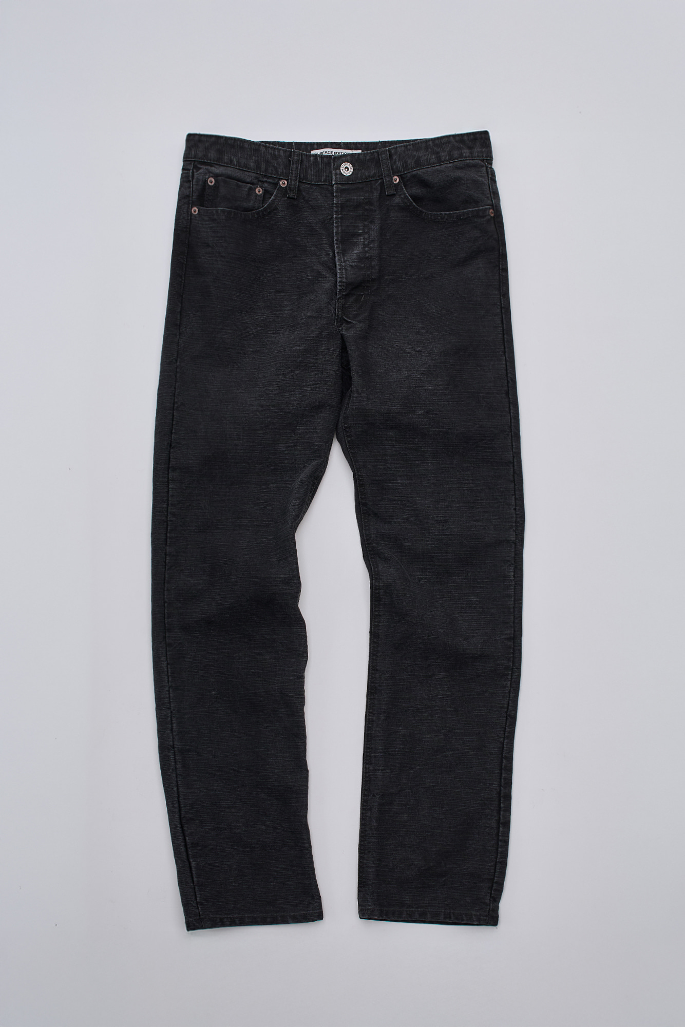 [SURFACE EDITION] HARD SLUB STRAIGHT PANTS CHARCOAL