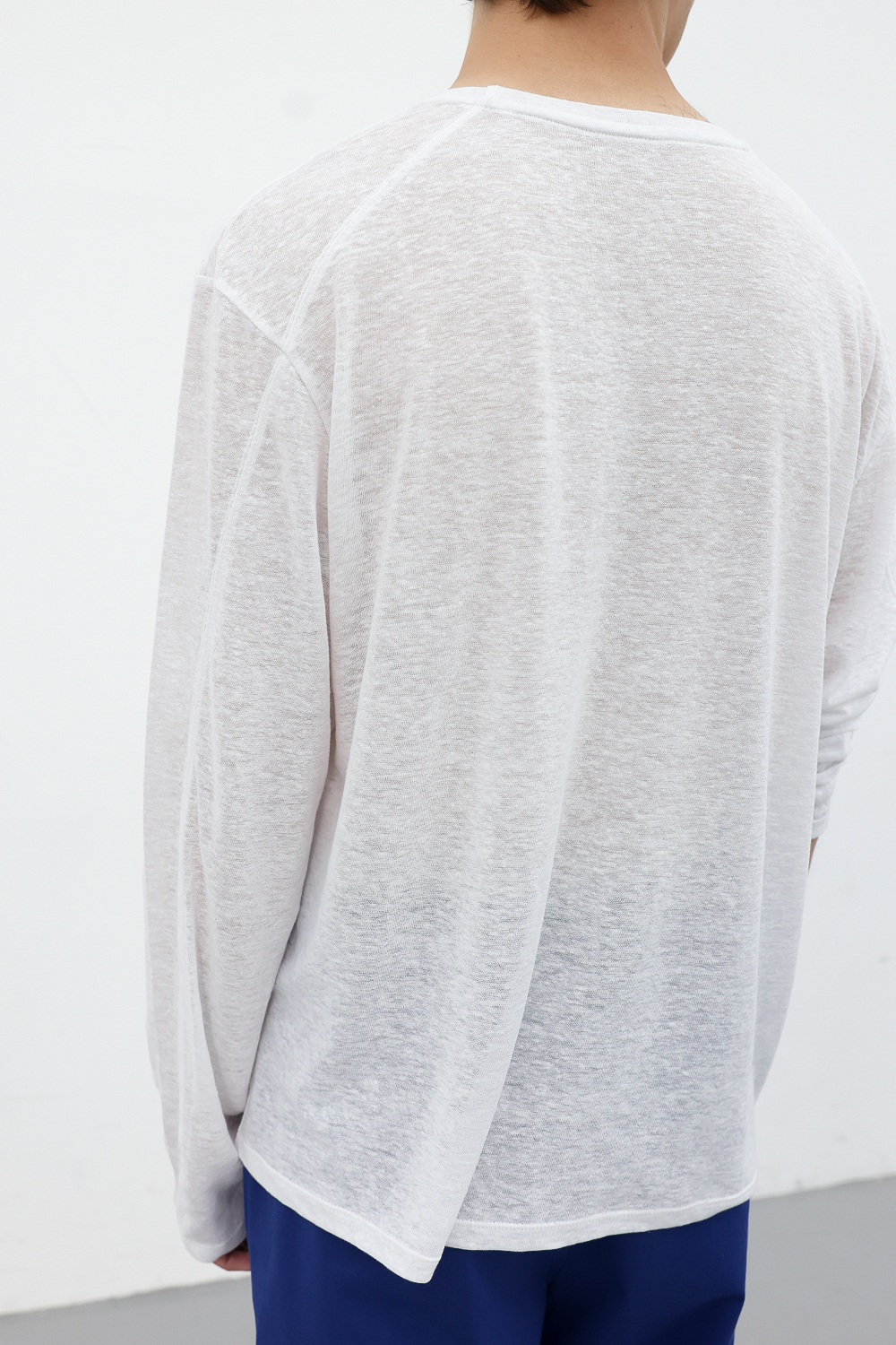 [ANYTIME LOREAK] CAMELLIA LAYERED TEE - WHITE/PINK
