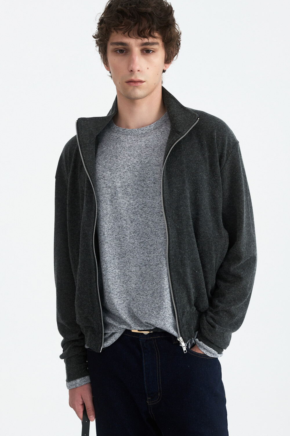 [WINDER] NEPP OREO JERSEY TOP - DARK GREY