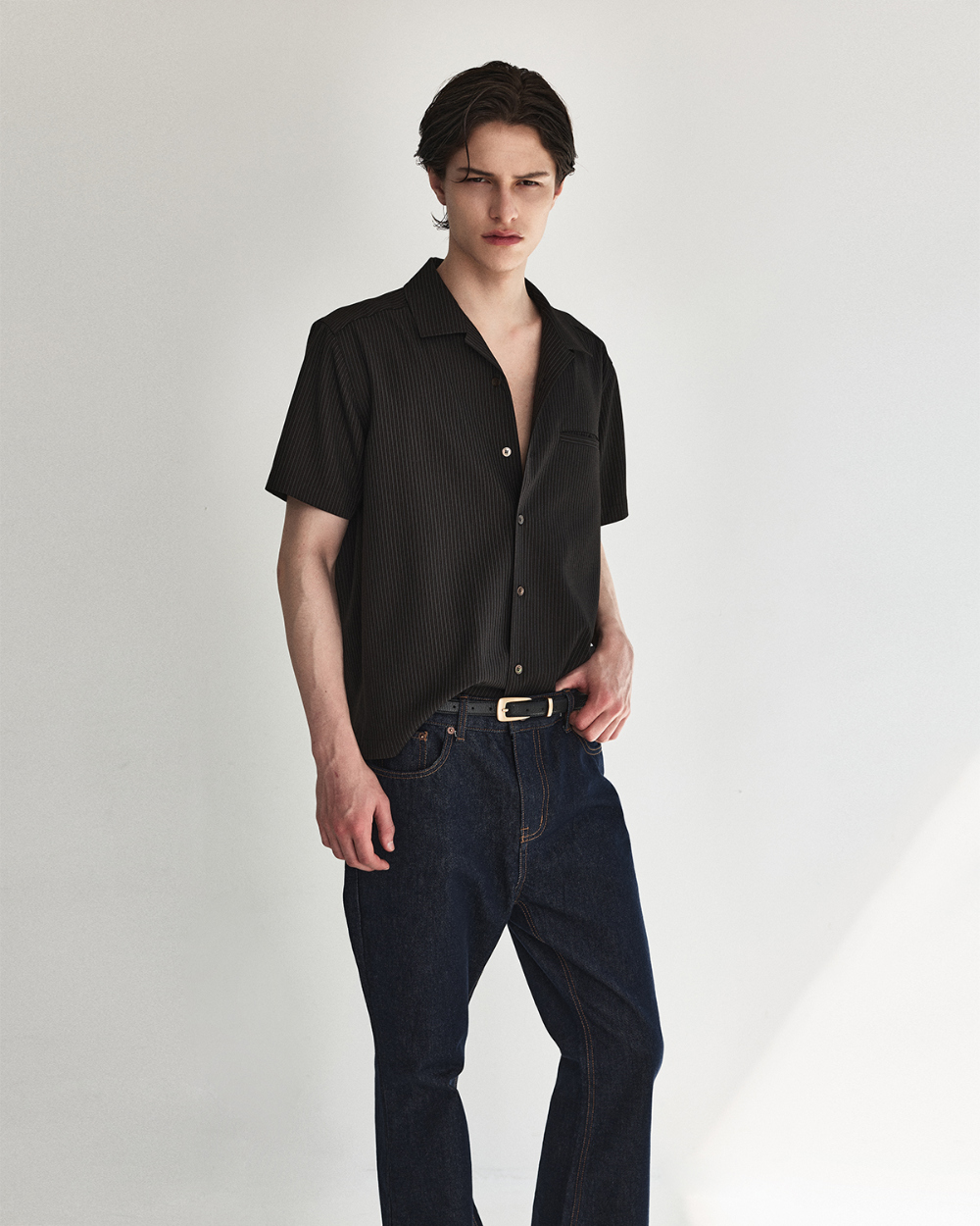 [kineto] Classic Selvedge Flare Denim Pants_Indigo Blue