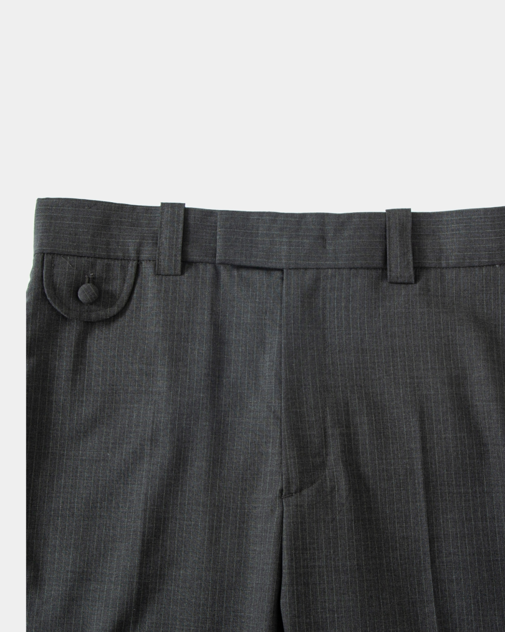 [kineto] Pin Stripe Wool Flare Pants_Grey