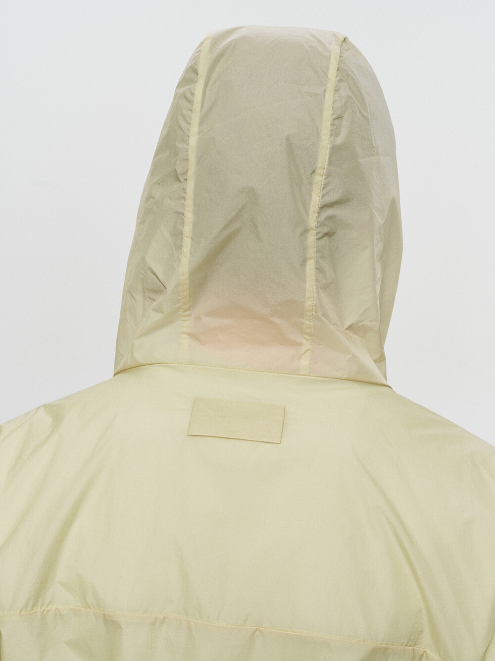 [HEUTE] KADE SHEER HOODED JACKET (YELLOW)