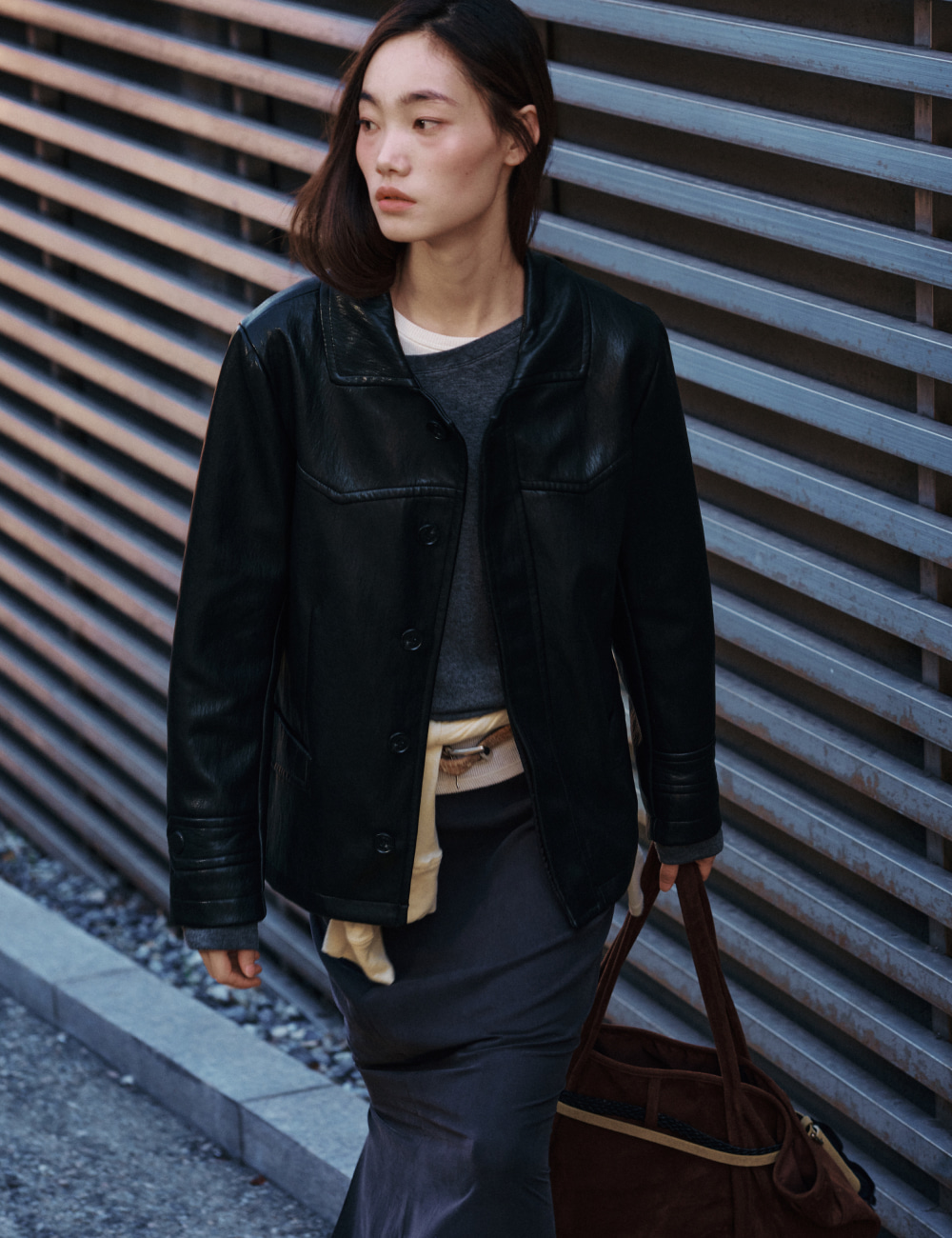 [GEN:RE] Mirage Faux Leather Jacket