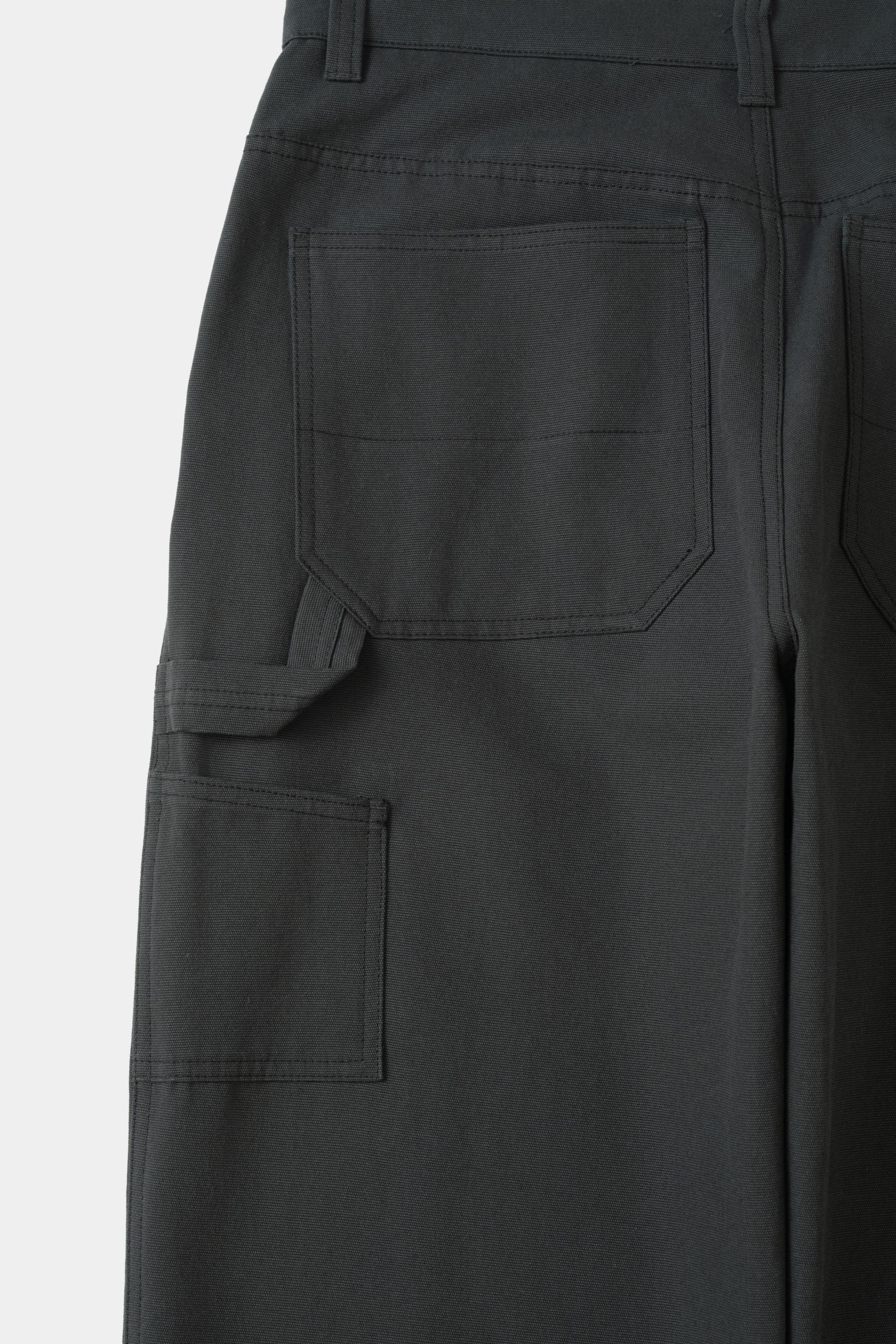 [KANGJUNGSEOK] DOUBLE KNEE PANTS Deep dark green