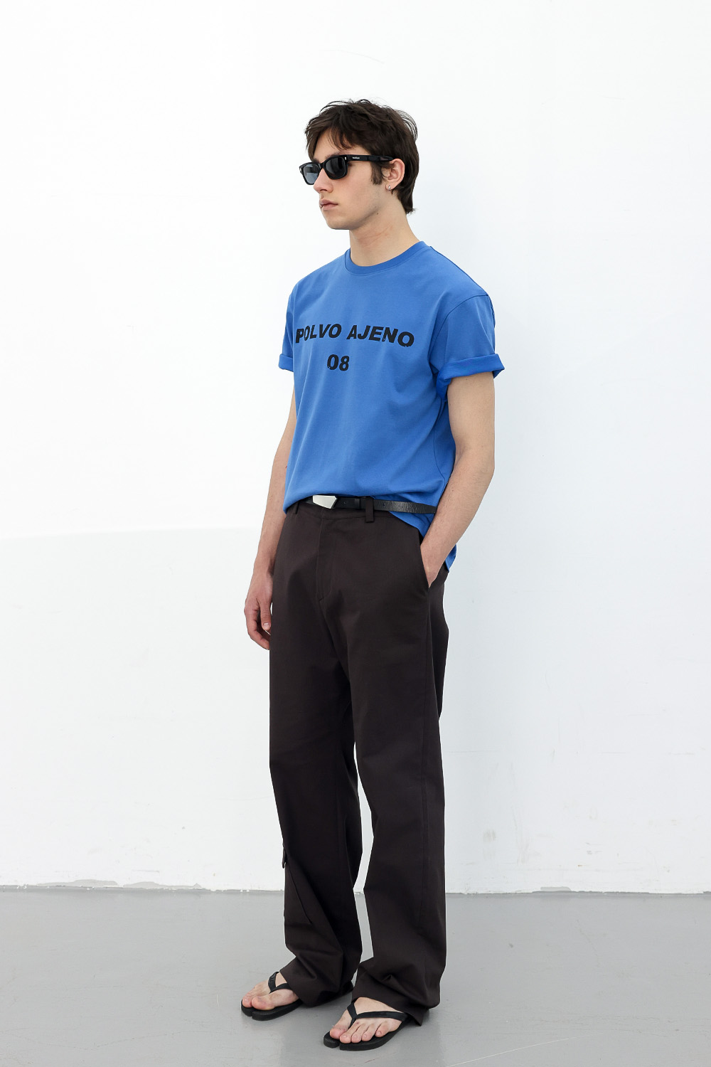 [ANYTIME LOREAK] PRIMROSE HALF TEE - BLUE