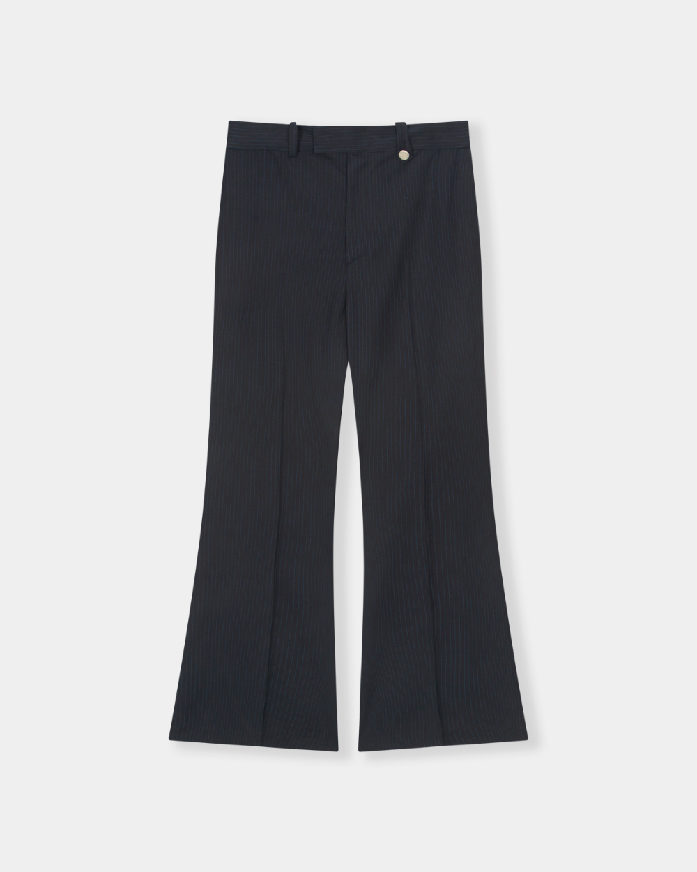 [kineto] Lustre Relaxed Wool Flare Pants_Stripe Black