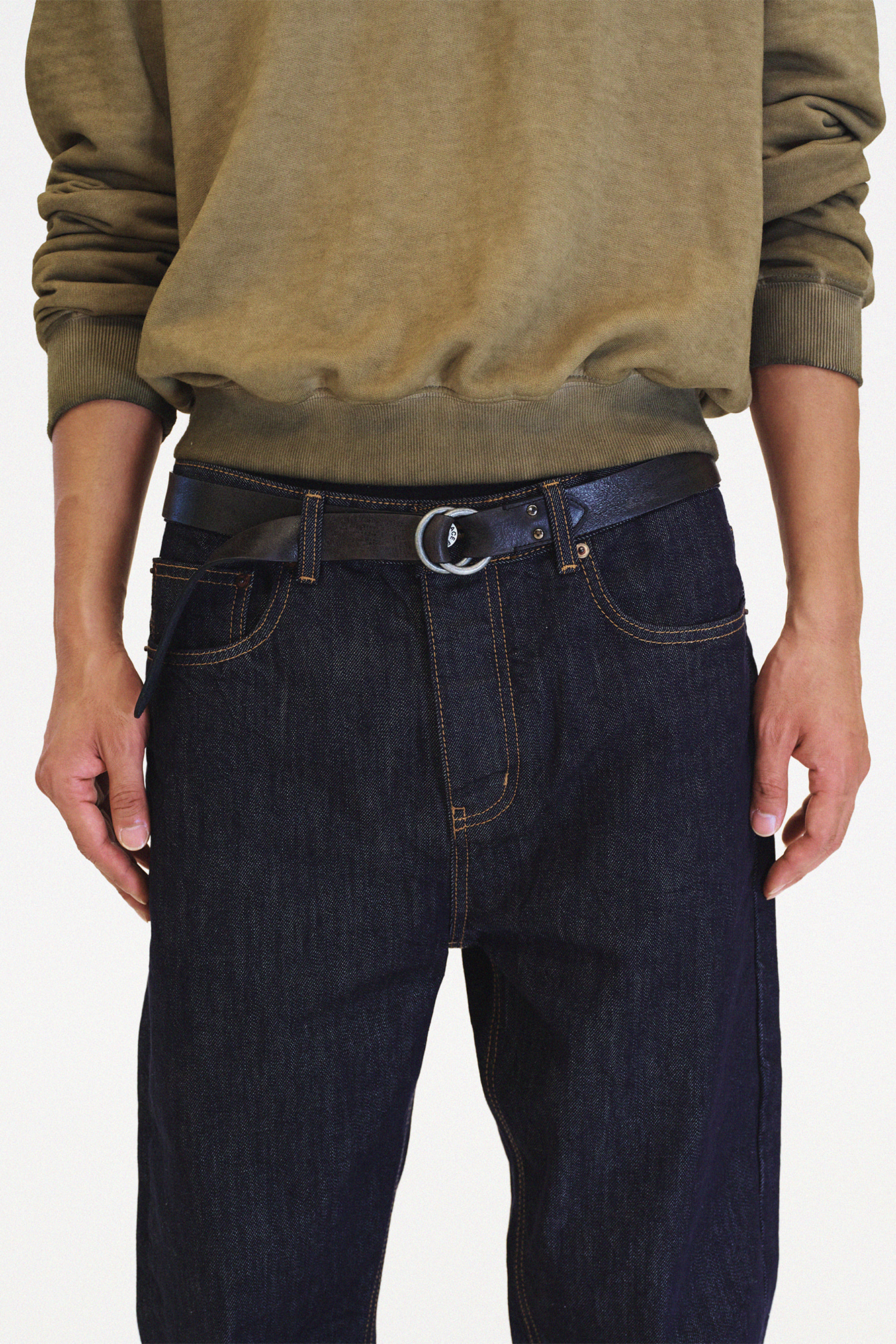 [SURFACE EDITION] PATINA O-RING BELT Black