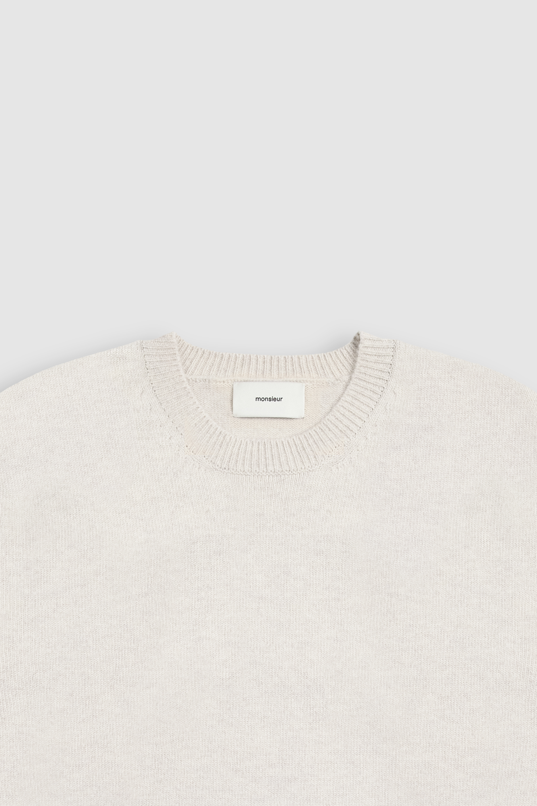 [monsieur] Balance Knit Ivory