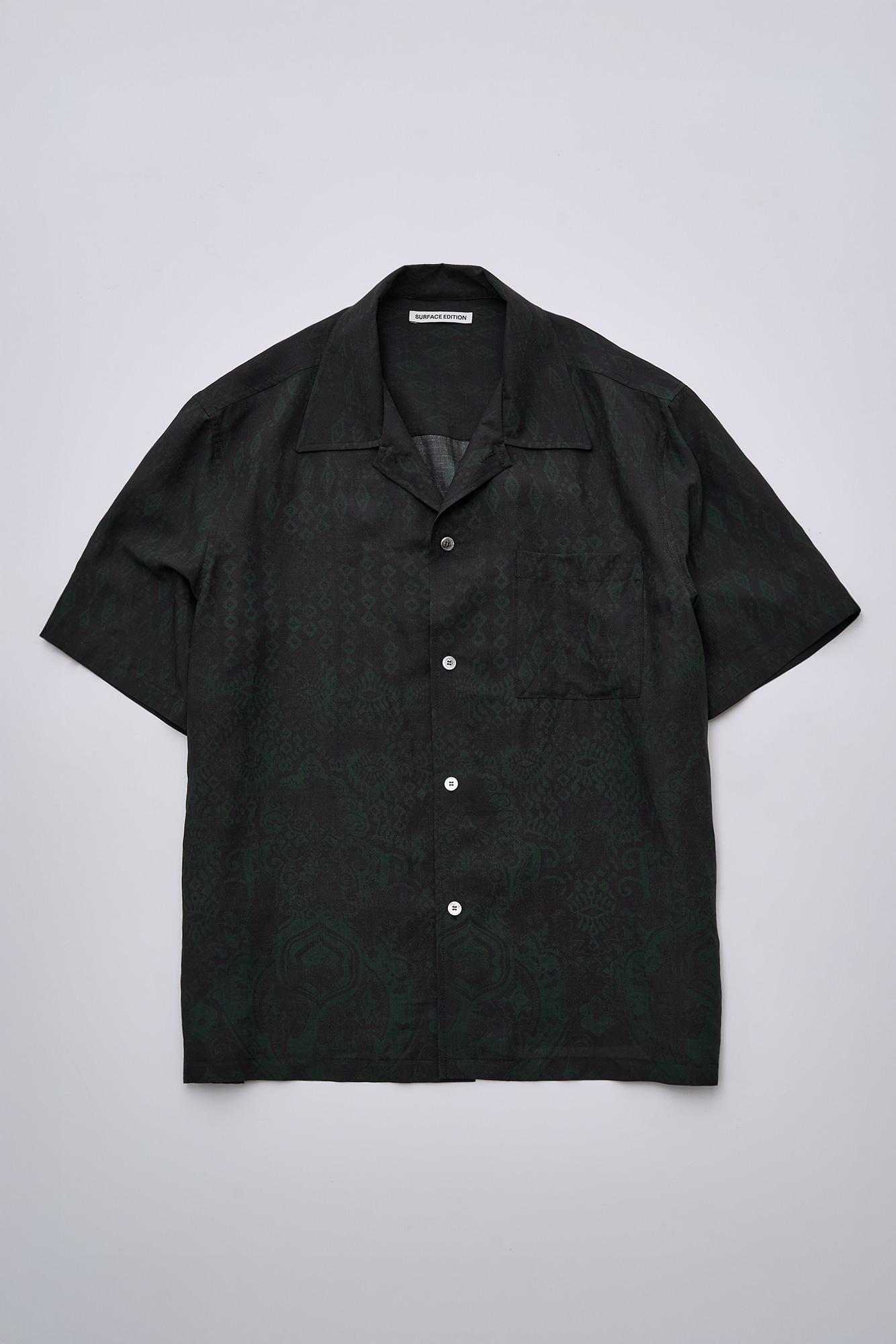 [SURFACE EDITION] FULL PRINT SHORT SLEEVE SHIRT BLACK