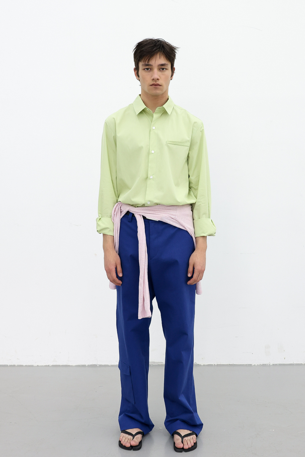[ANYTIME LOREAK] FREESIA BLOOM SHIRT - LIME