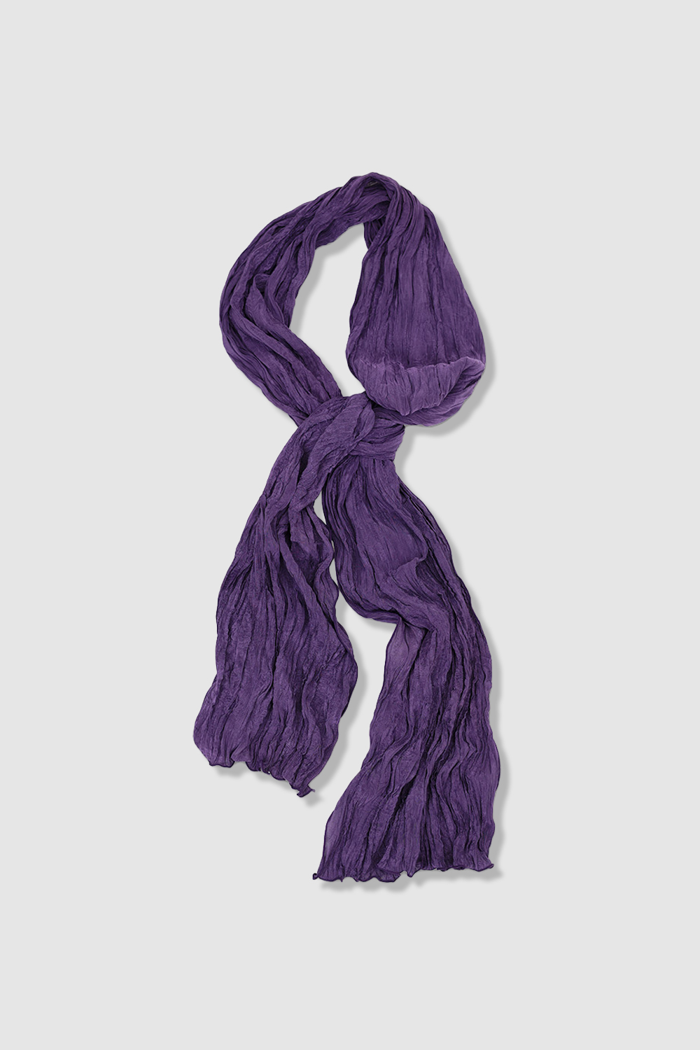 [ANYTIME LOREAK] AGAVE WRINKLE SCARF - PURPLE