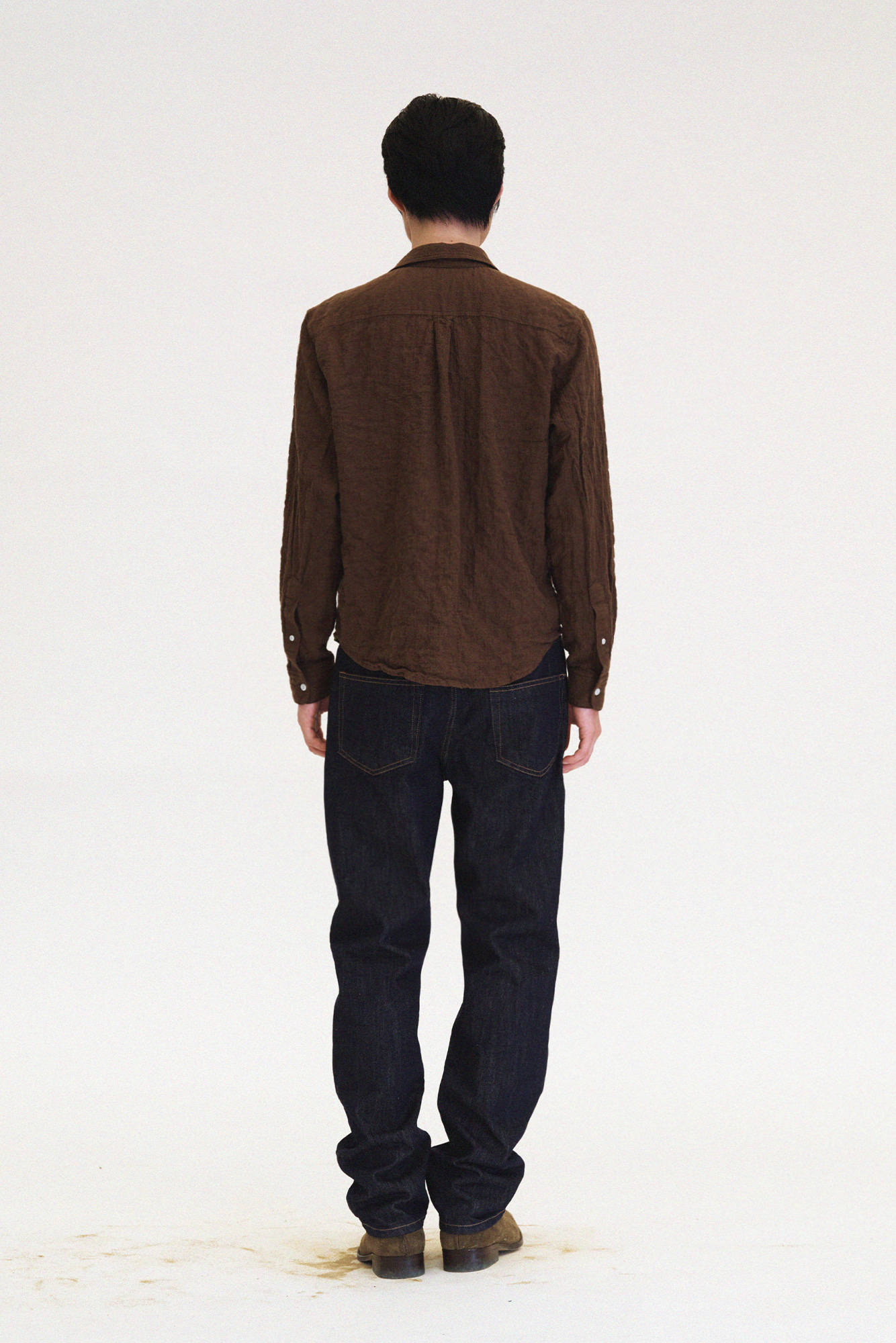 [SURFACE EDITION] BRUSHED WORK SHIRTS BROWN