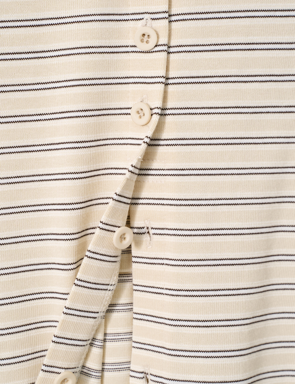 [GEN:RE] Any Way Pique Shirt Cream