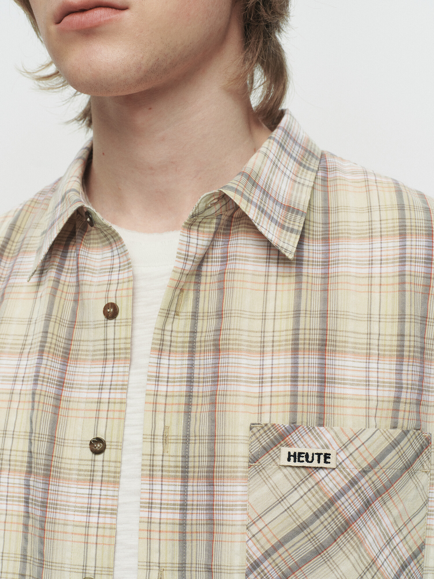 [HEUTE] REGULAR COLLAR MARCO SHIRT (YELLOW)