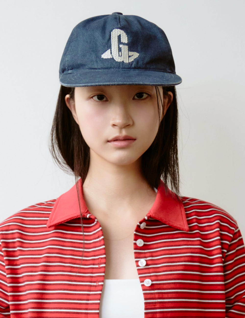[GEN:RE] Play Homage Washed Ball Cap Navy